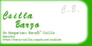 csilla barzo business card